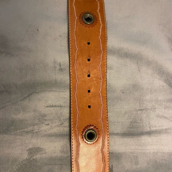 Genuine leather belt , L 34, W2,5 inch, handmade
